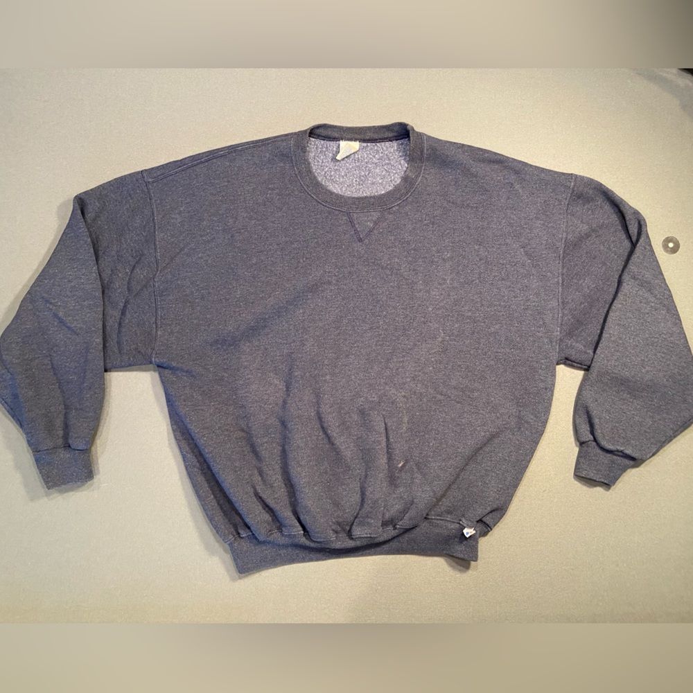 Russell Athletic crewneck Sweatshirt, long sleeve,‎ Blue, Cozy, unisex, Size XXL